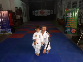 Con Ciro estrenando su dobok - 10ABR2019
