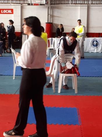 TORNEO APERTURA 2019 - Magda, preparando todo para ayudar en el cuadrilátero - 28ABR2019
